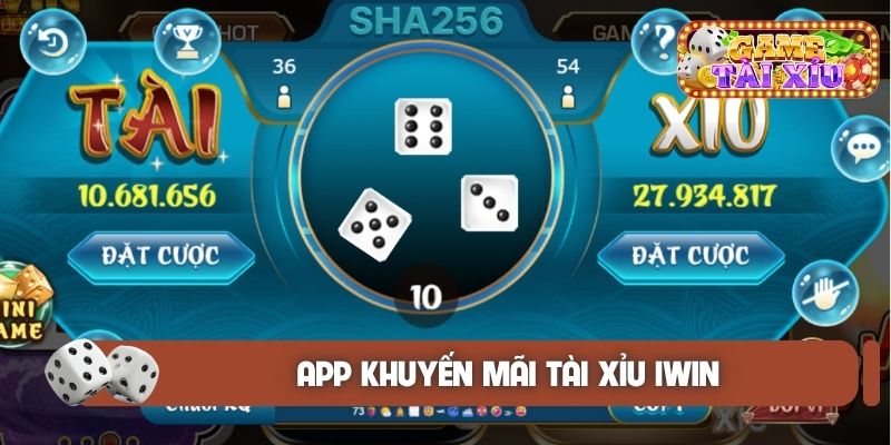 App khuyến mãi Tài Xỉu Iwin