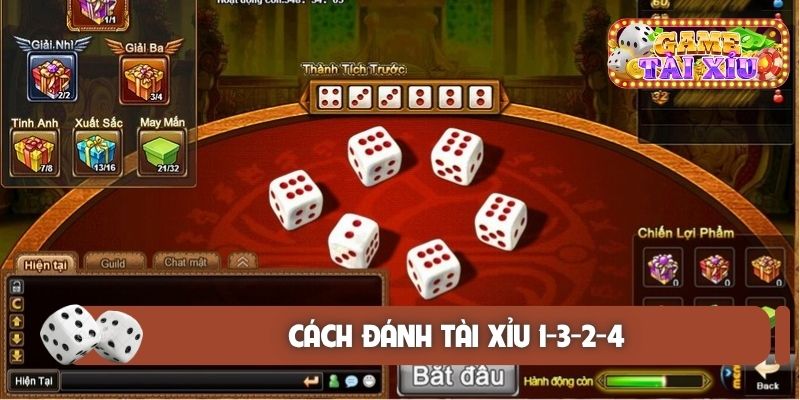 Cách đánh tài xỉu 1-3-2-4
