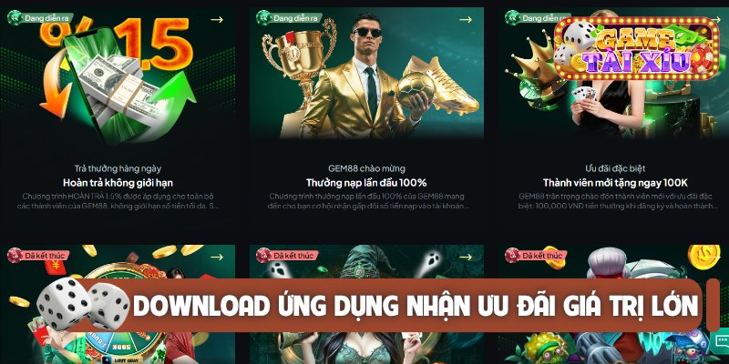 Download ứng dụng nhận ưu đãi giá trị lớn