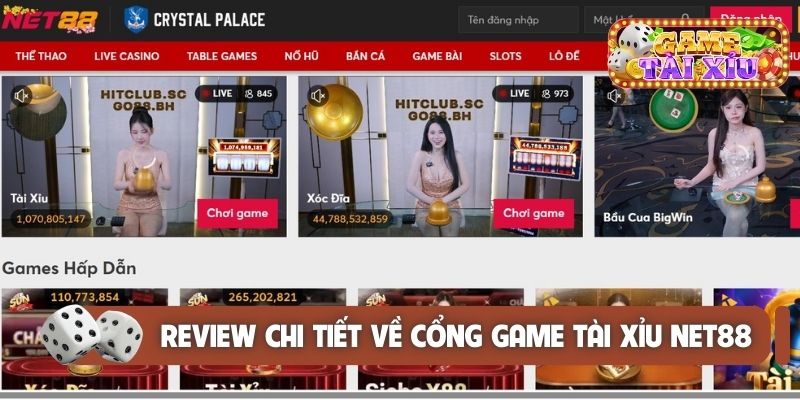 Review chi tiết về cổng game tài xỉu Net88